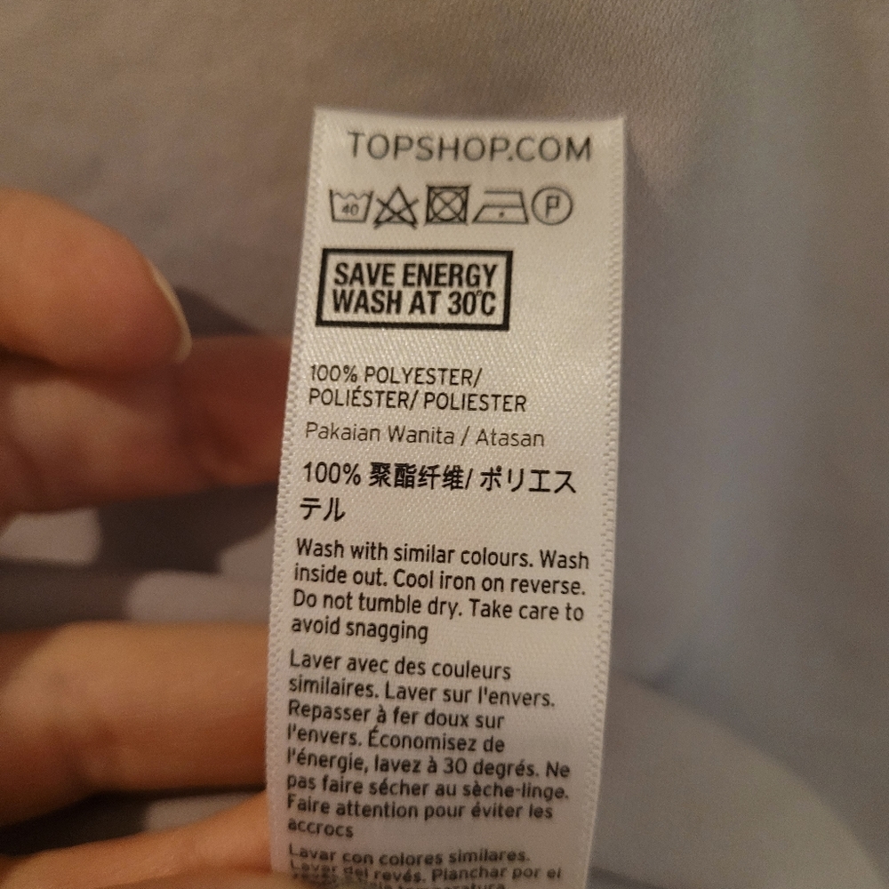 TopShop Grey Camisole Top with Scalloped Neckline - Picture 4 of 7